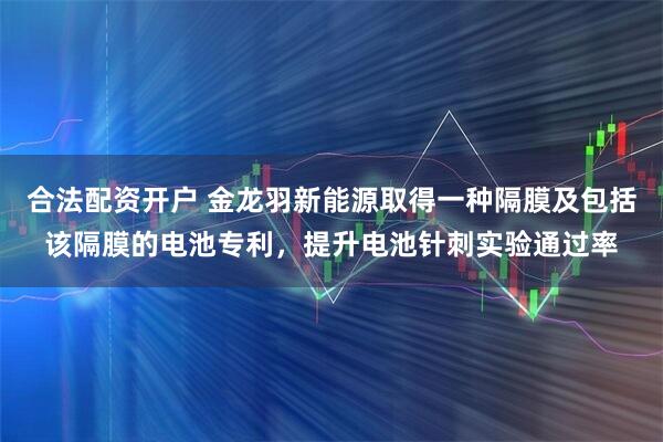 合法配资开户 金龙羽新能源取得一种隔膜及包括该隔膜的电池专利，提升电池针刺实验通过率